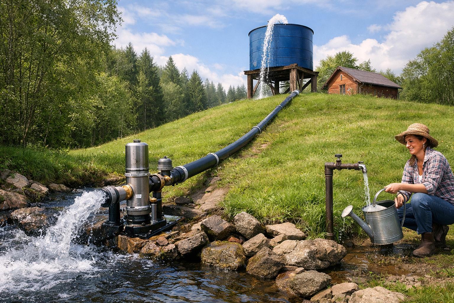 Шаховская — подъём воды на высоту без насоса: надёжные решения от