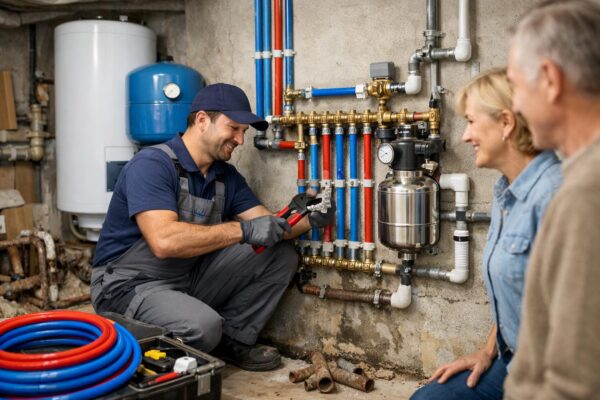 Шаховская: замена системы водоснабжения в частном доме