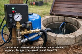 Шаховская автоматика для насоса водоснабжения из колодца