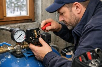 Ремонт реле давления водоснабжения в частном доме в Шаховской