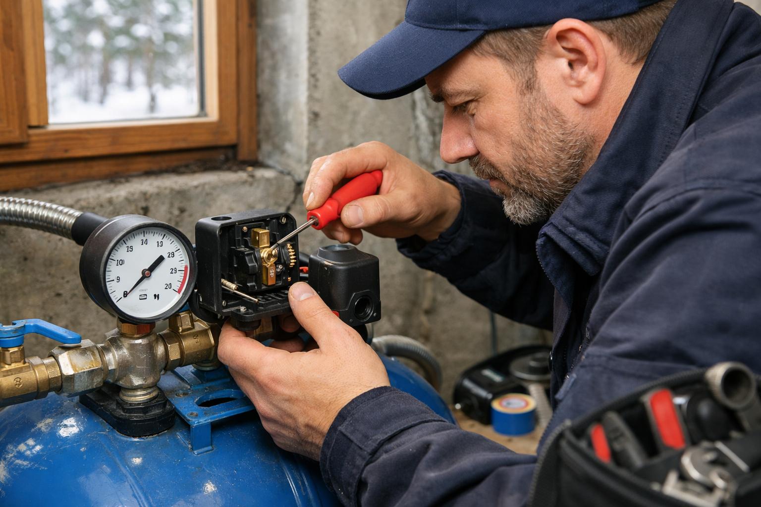 Срочный ремонт реле давления в частном доме в Шаховской — выезд в тот же день