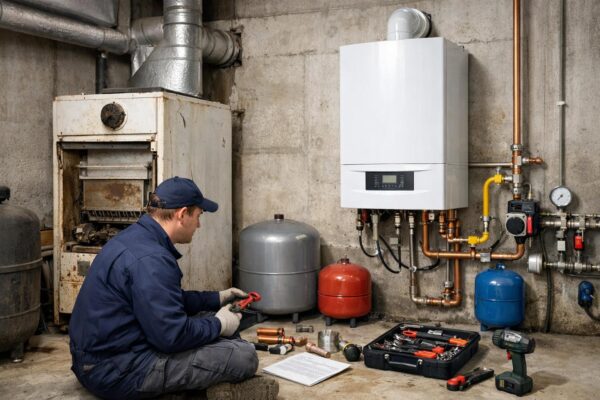 Шаховская: замена котла отопления