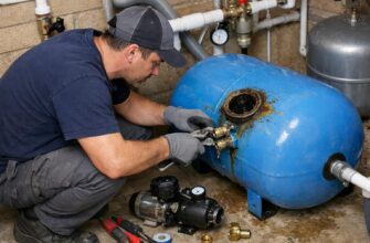 Шаховская: ремонт гидроаккумулятора системы водоснабжения в частном доме