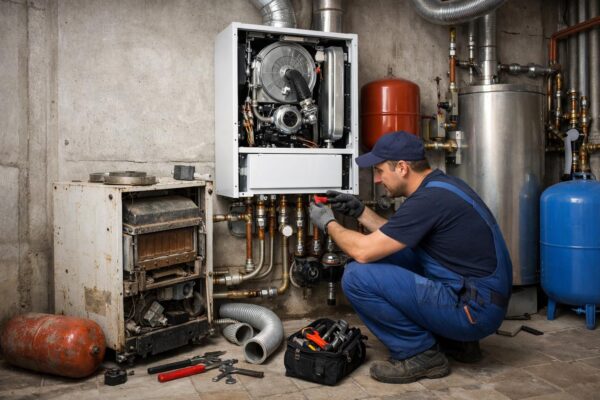 Шаховская: услуги по замене котла в частном доме