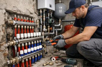 Замена коллектора отопления для тёплого пола в Шаховской