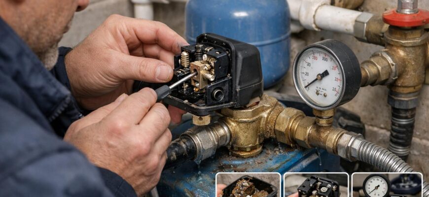 Обслуживание реле давления водоснабжения в Шаховской