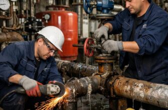 Ремонт труб в котельной в Солнечногорске