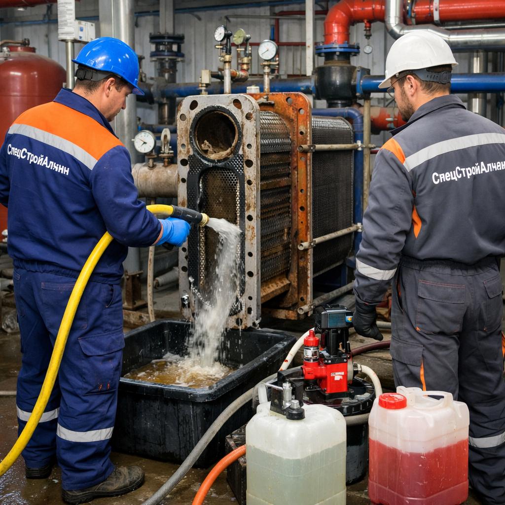 Промывка теплообменника в Солнечногорске — профессиональная очистка от ООО Холдинг СпецСтройАльянс