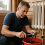 Замена теплоносителя в отоплении дачи в Солнечногорске