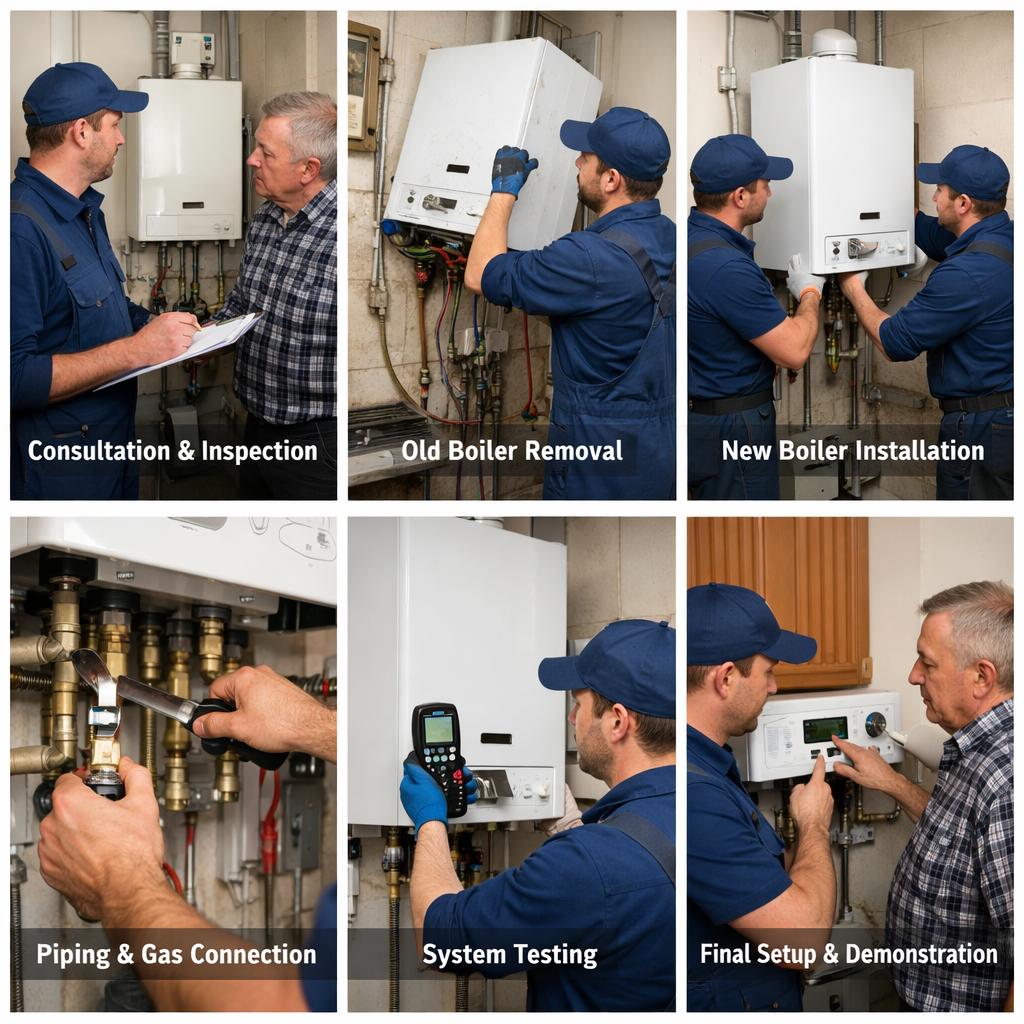 Комплексная пошаговая инструкция по замене газового котла в Солнечногорск — Солнечногорск Этапы замены газового котла от экспертов