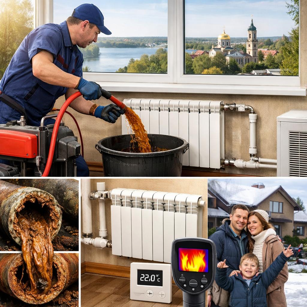 Чистое отопление в Солнечногорске: почему промывка труб отопления и радиаторов нужна каждому дому