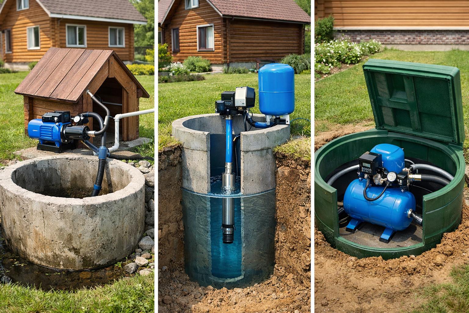 Виды водоснабжения дома от колодца: сравнение решений