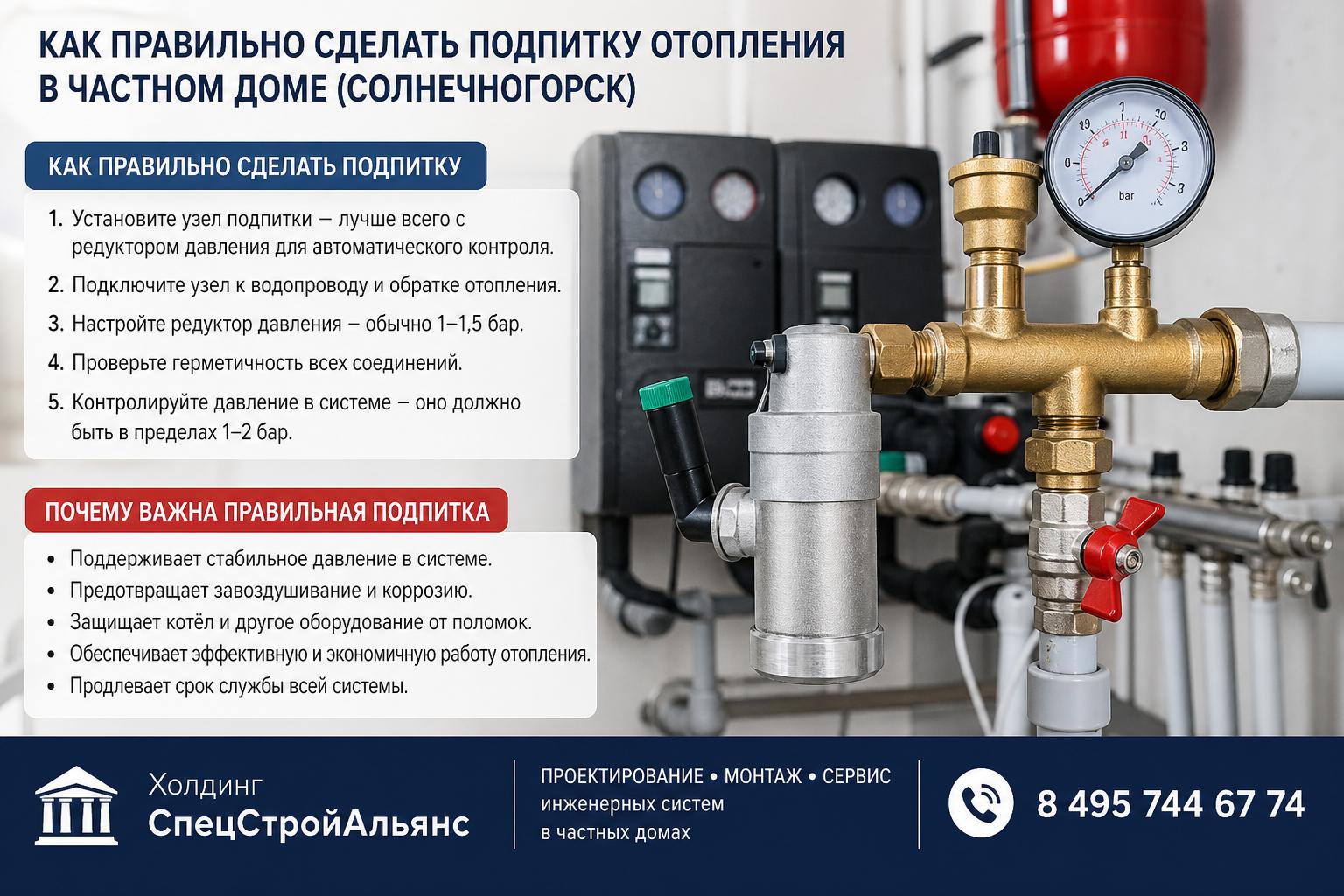 Почему важна правильная подпитка отопления в частном доме