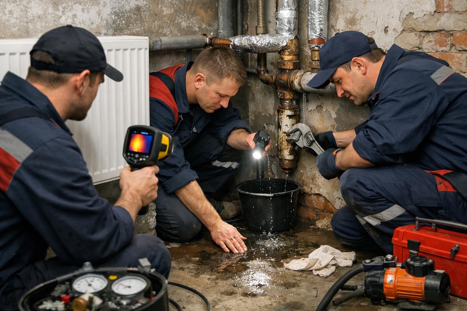 Как найти утечку в системе отопления и устранить проблему: быстрый алгоритм с нашей бригадой