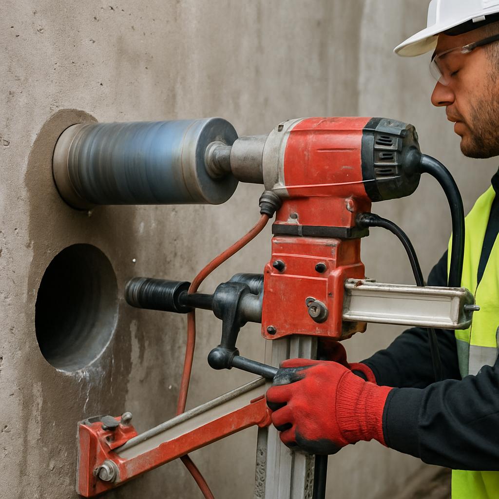 Эффективное бурение бетона алмазными коронками