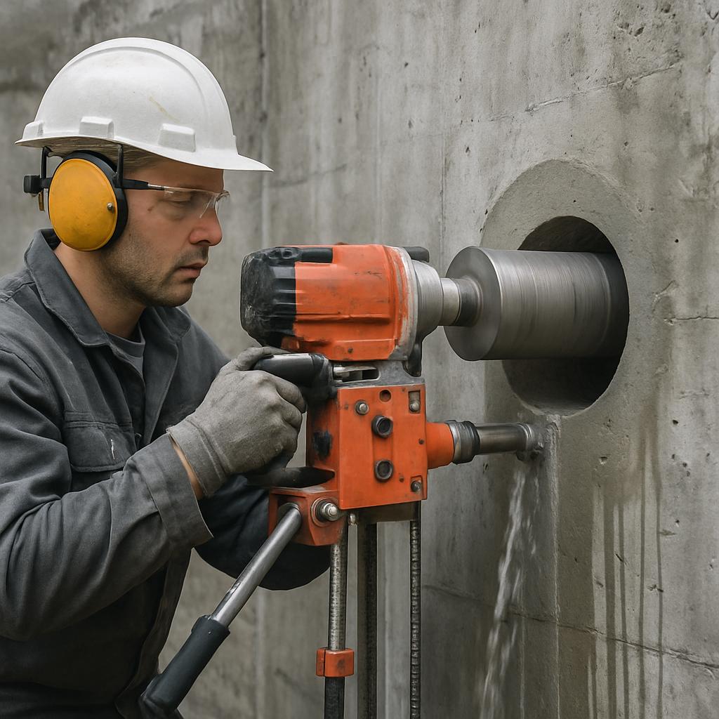 Алмазное бурение железобетона