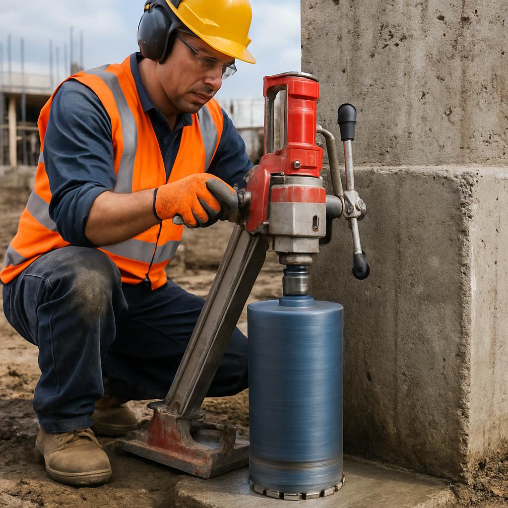 Алмазное бурение фундамента