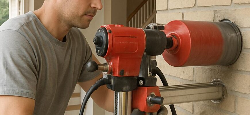 Алмазное бурение в коттедже