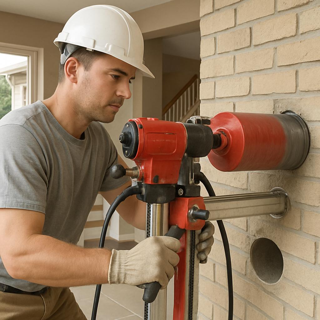 Алмазное бурение в коттедже