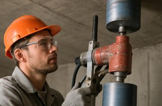 Алмазное бурение потолка