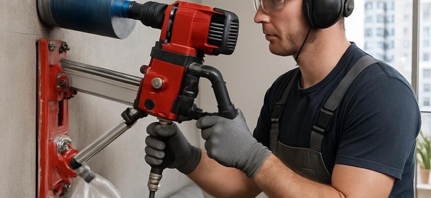 Алмазное бурение в квартире