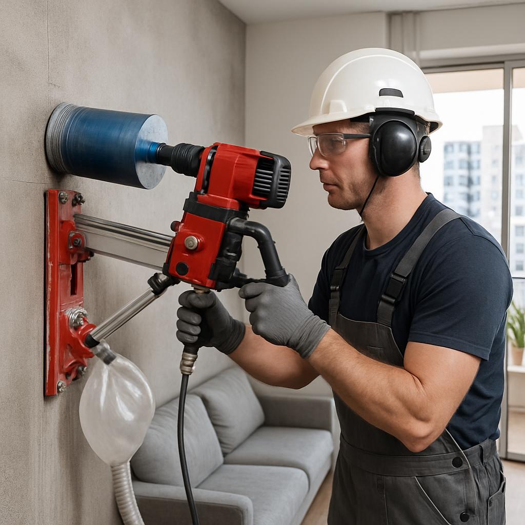 Алмазное бурение в квартире