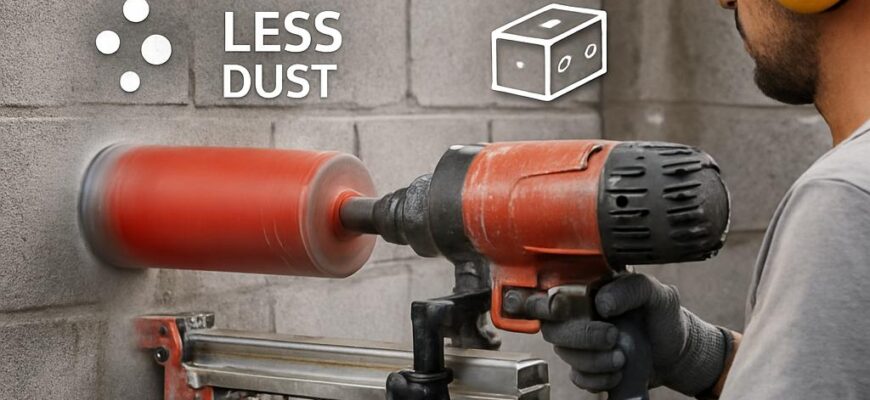 Сухое алмазное бурение