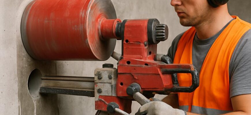 Цена алмазного бурения бетона