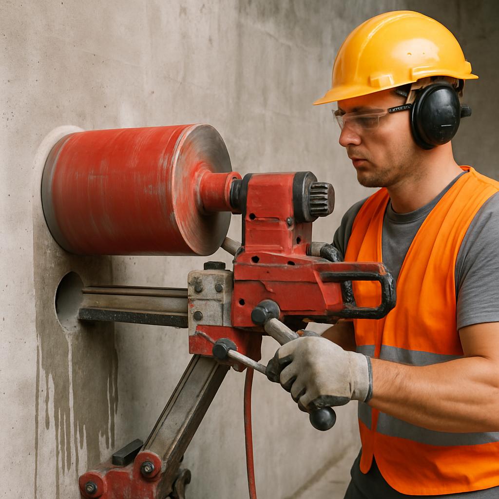 Цена алмазного бурения бетона