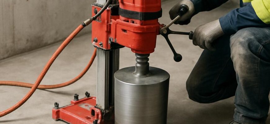 Алмазное бурение пола