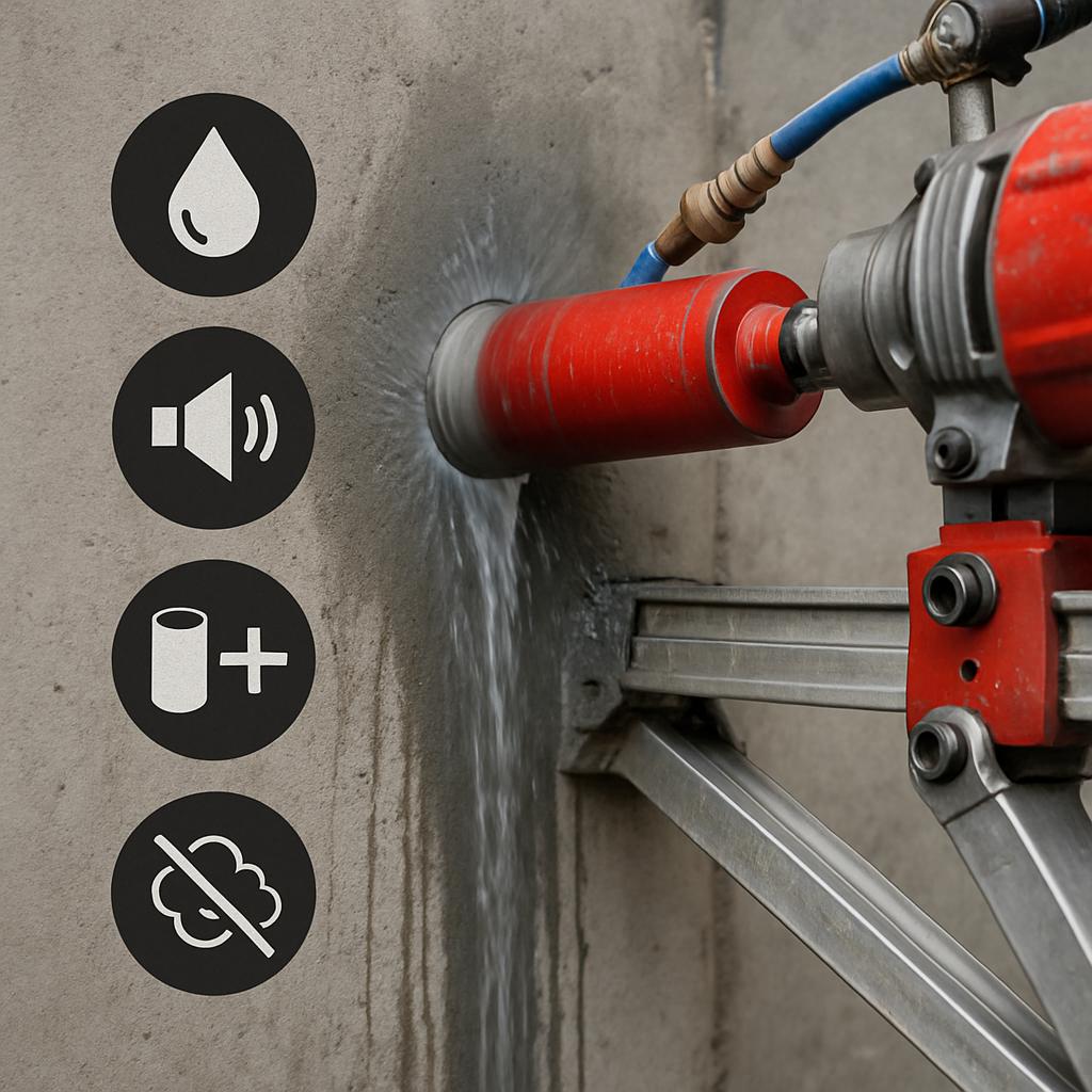 Мокрое алмазное бурение