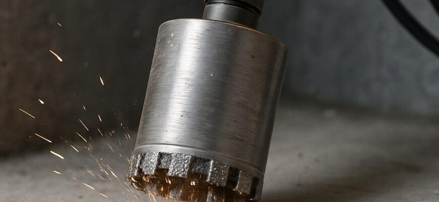 Алмазное бурение с микроударом