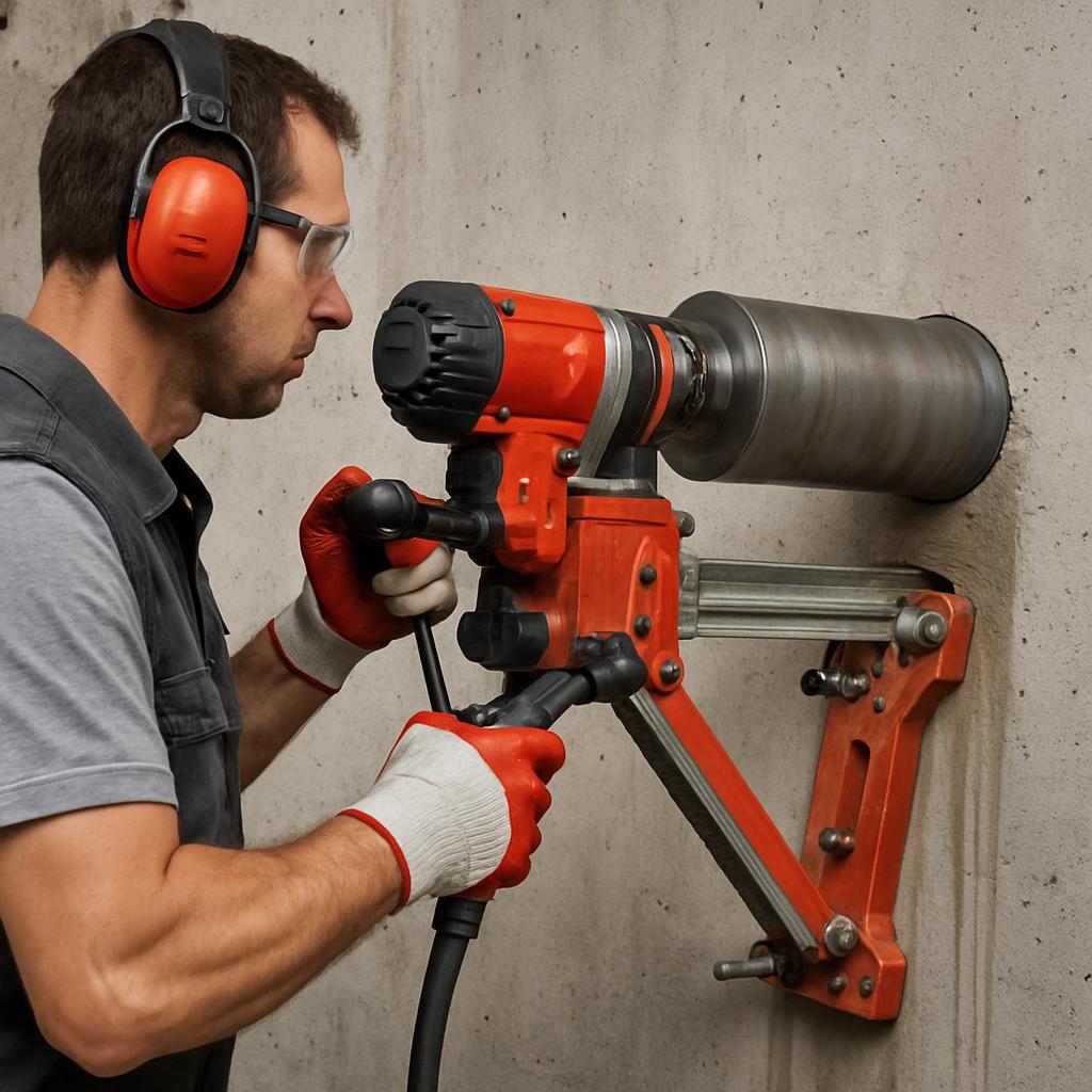 Алмазное бурение отверстий в бетоне