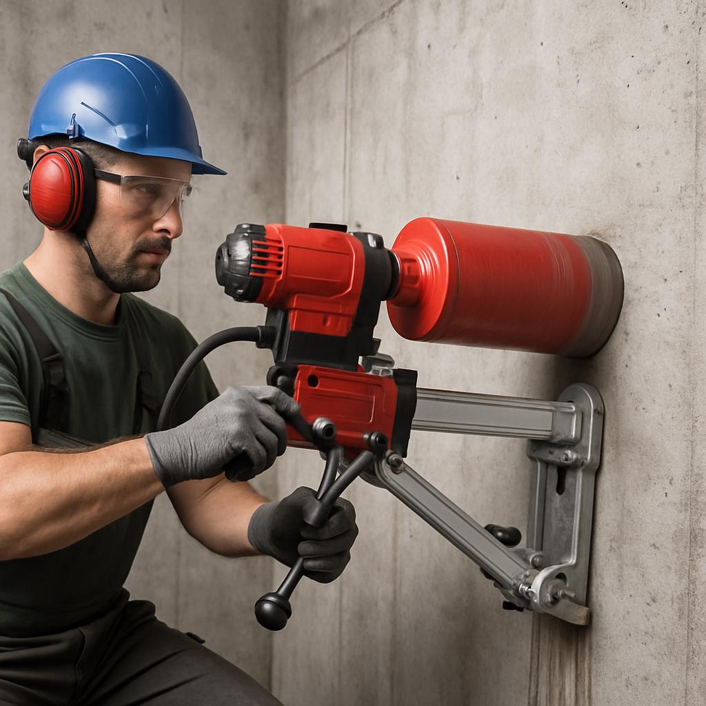 Алмазное бурение стены