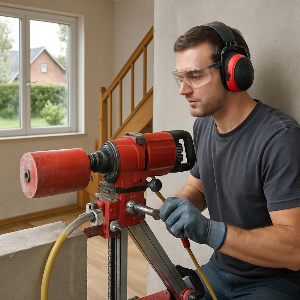 Алмазное бурение в частном доме