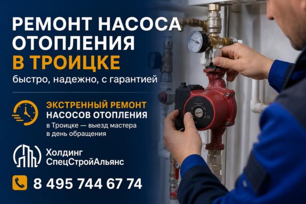 Ремонт насоса отопления в Троицке