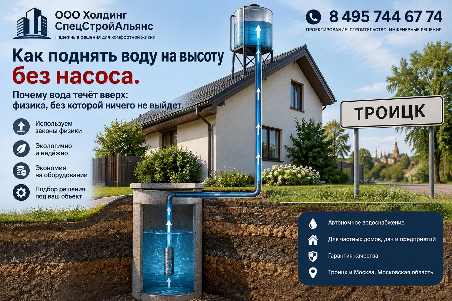 Почему вода течёт вверх: физика, без которой ничего не выйдет