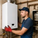 Замена котла отопления в Троицке