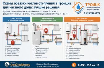 Схемы обвязки котлов отопления в Троицке для частного дома