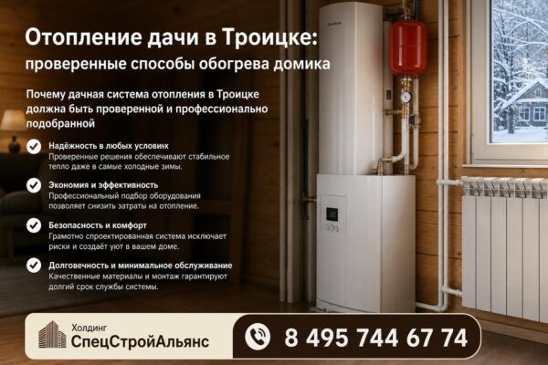 Отопление дачи в Троицке: проверенные способы