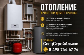 Отопление в частном доме в Троицке