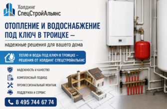 Отопление и водоснабжение под ключ в Троицке