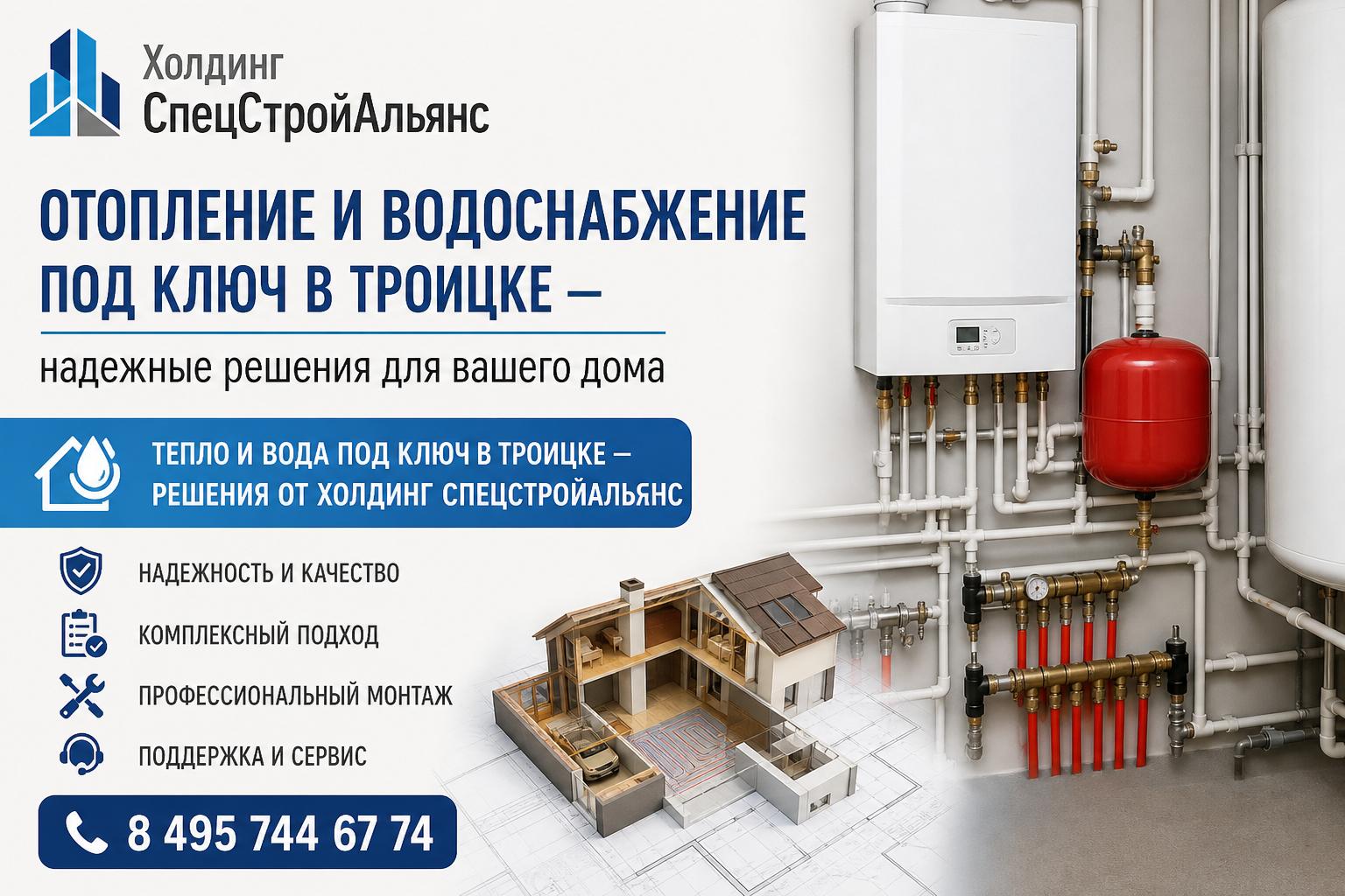 Тепло и вода под ключ в Троицке — решения от Тепло и вода под ключ в Троицке — решения от