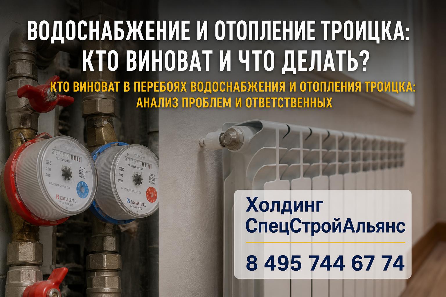 Кто виноват в перебоях водоснабжения и отопления Троицка: анализ проблем и ответственных