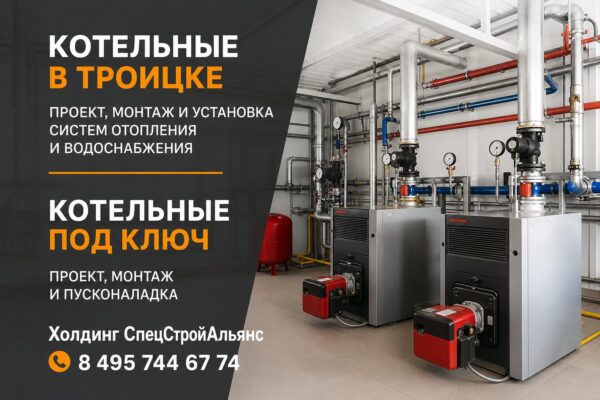 Котельные в Троицке — проект монтаж и установка