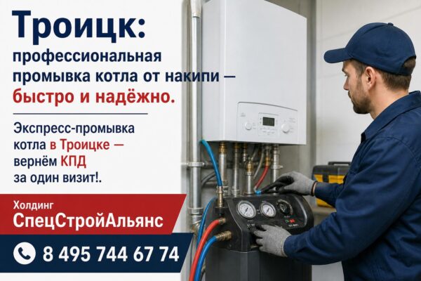 Троицк: профессиональная промывка котла от накипи