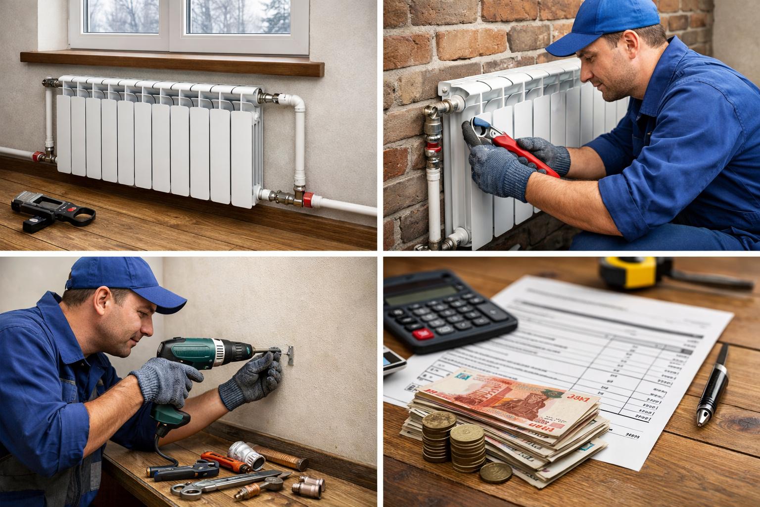 Троицк Стоимость работ по монтажу радиатора отопления в частном доме — прозрачные расценки от ООО Холдинг СпецСтройАльянс