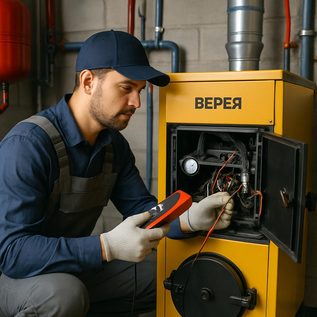 Верея: обслуживание котла отопления