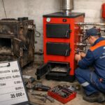 Сколько стоят работы по замене твердотопливного котла в Верее?