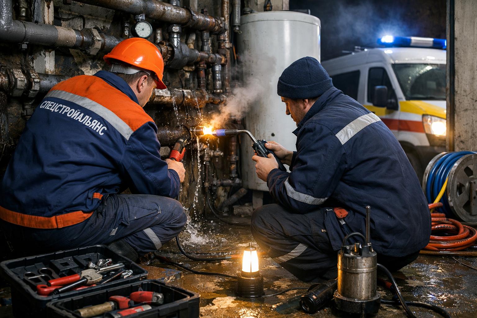 Аварийная служба ООО Холдинг СпецСтройАльянс — круглосуточная помощь при любых авариях